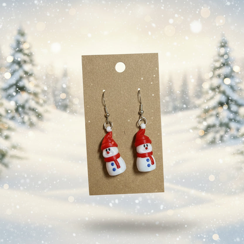 Snowman Earrings