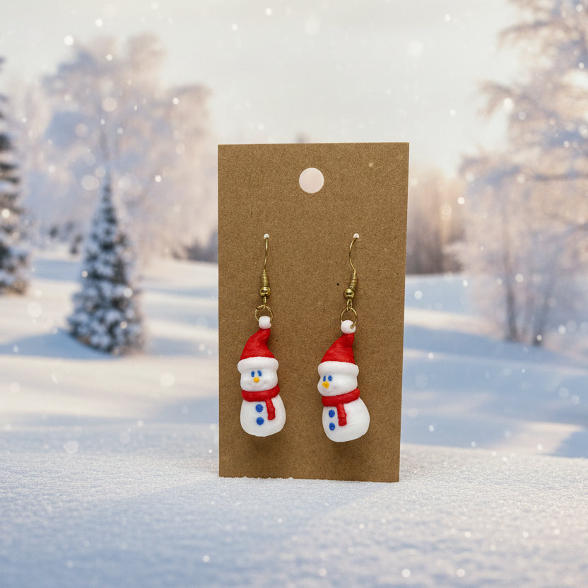 Snowman Earrings