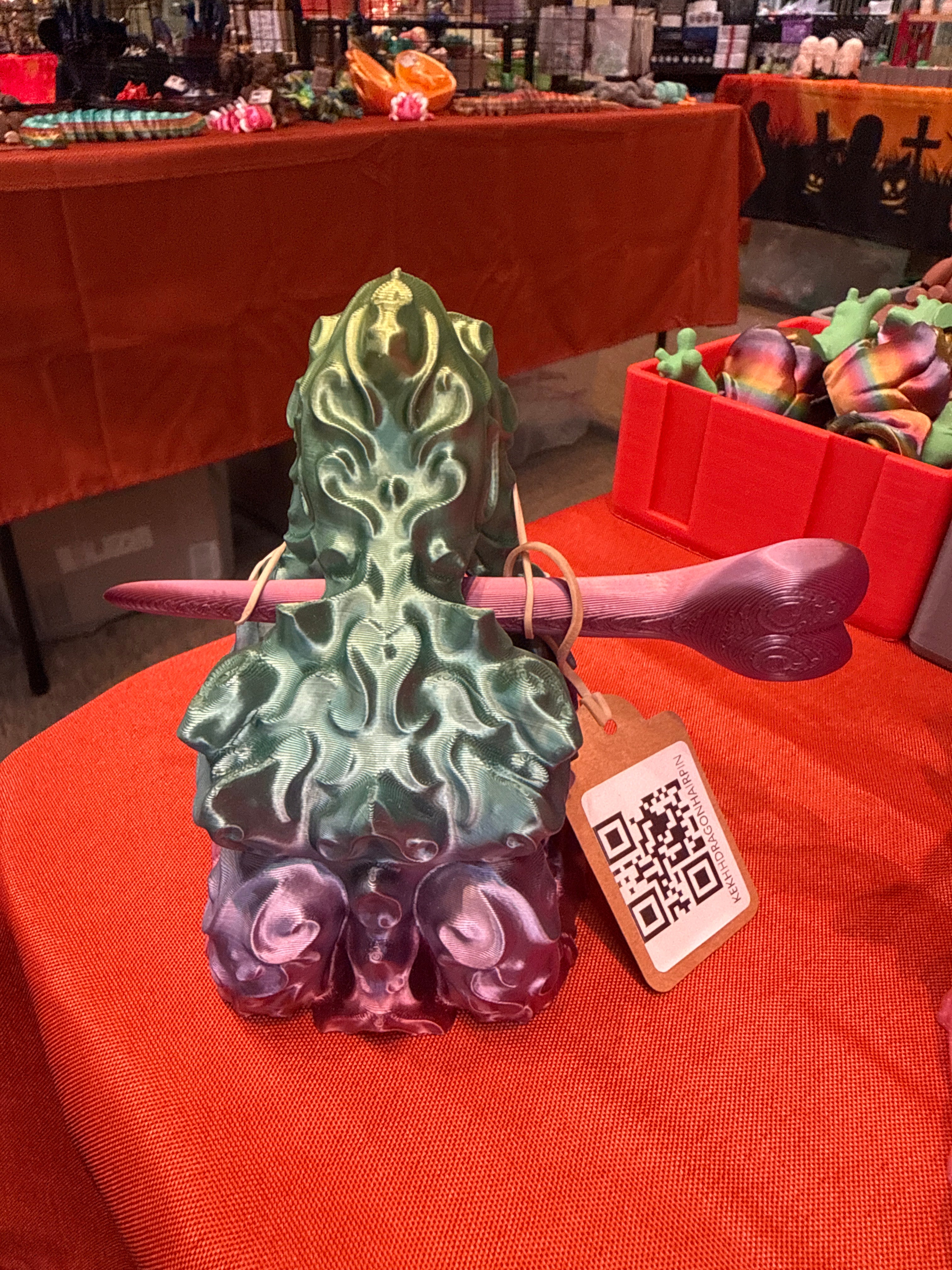 Dragon Skull Hair Pin