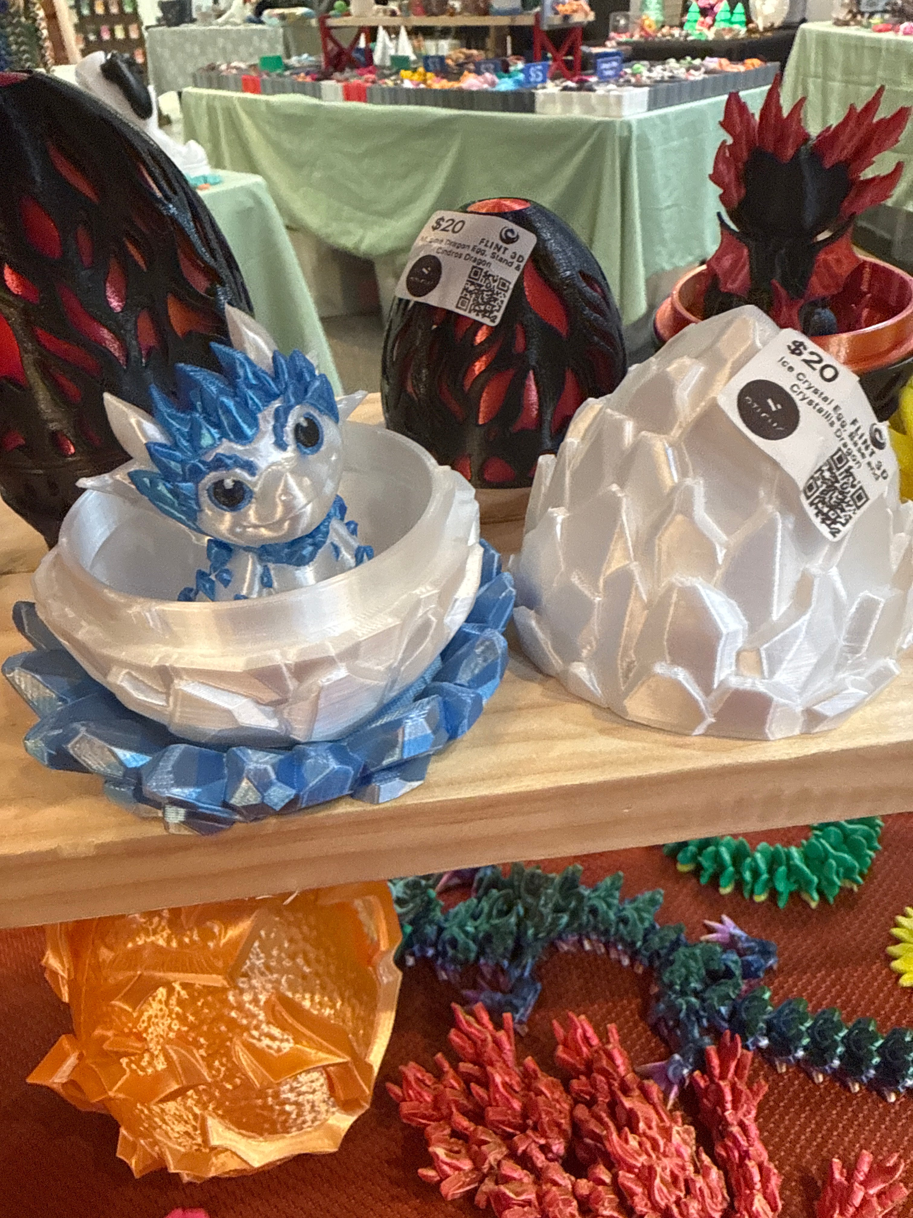 Ice Crystal Egg, Base and Crystallis Dragon