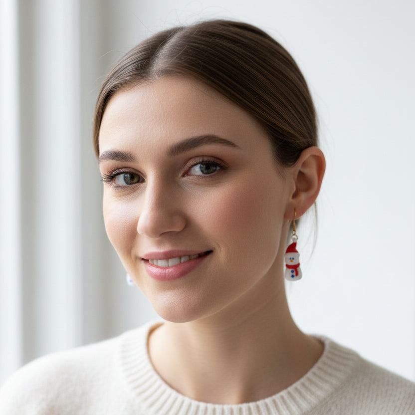 Snowman Earrings