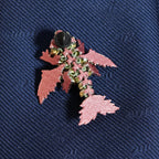 Tiny Crystal Dragon Tie Tack / Broach