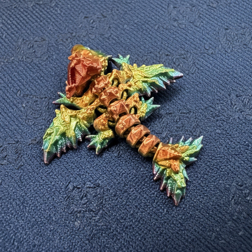 Tiny Crystal Dragon Tie Tack / Broach