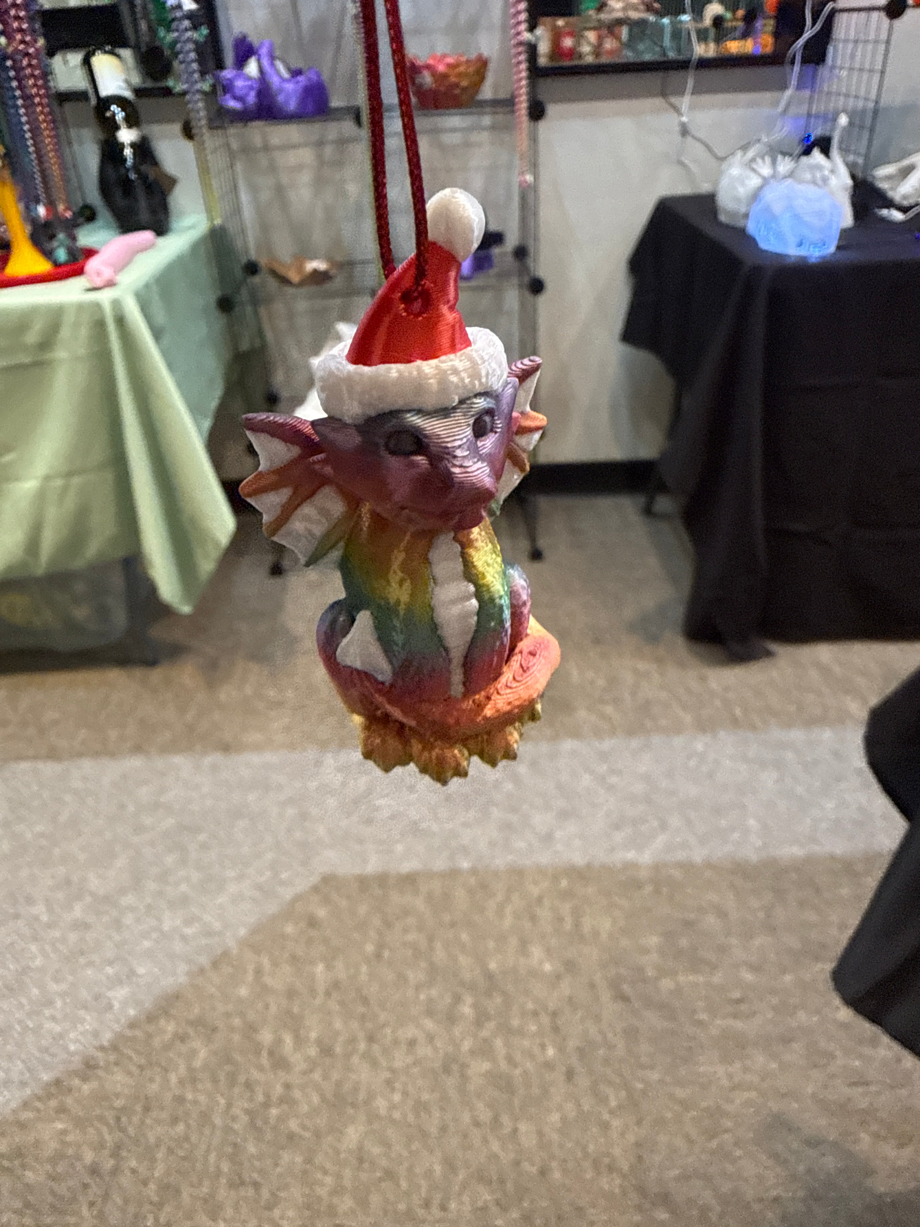 Santa Dragon Ornament