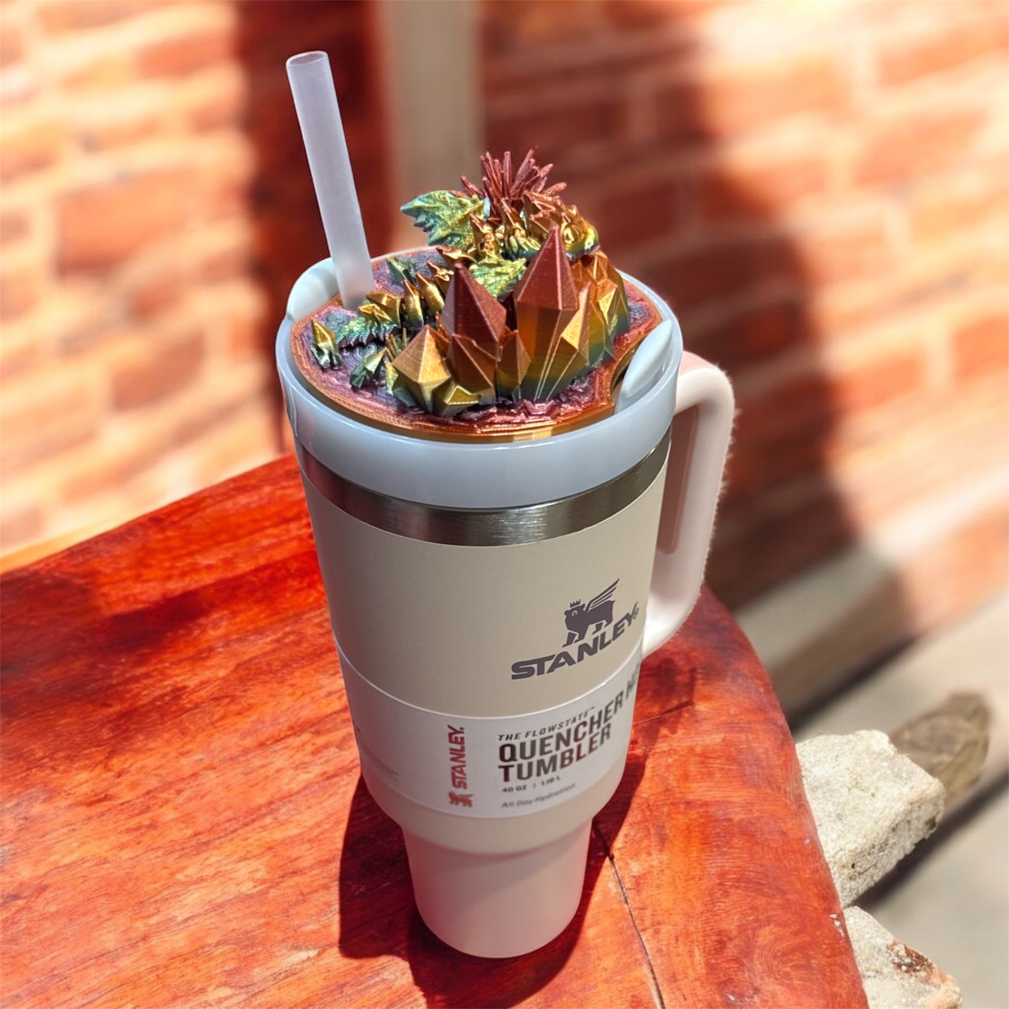 40oz Tumbler, Topper & Tiny Dragon