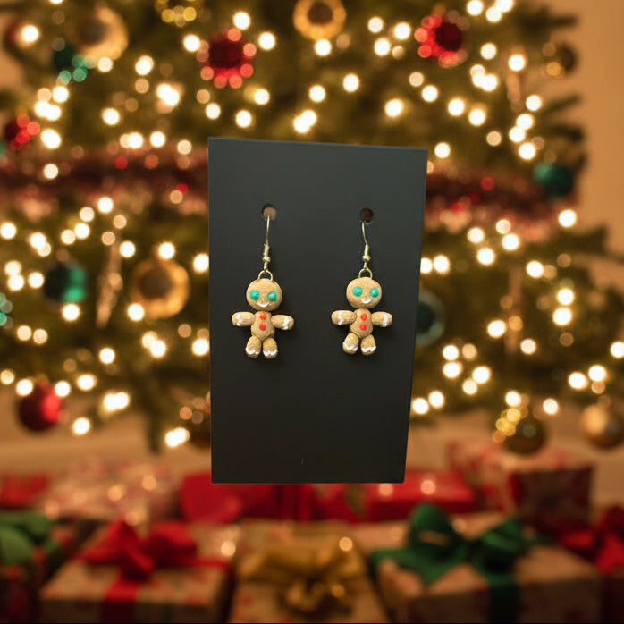 Pair of gingerbread earrings 